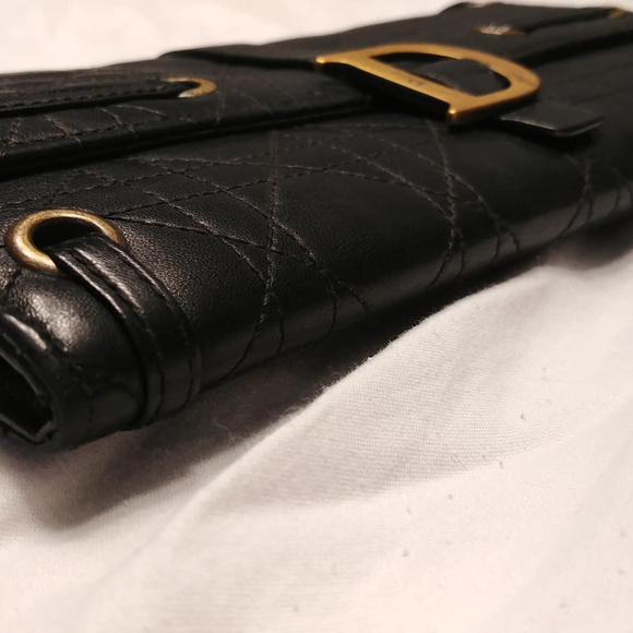 Christian Dior Clutch Black Cannage stitch leather - Picture 5 of 7